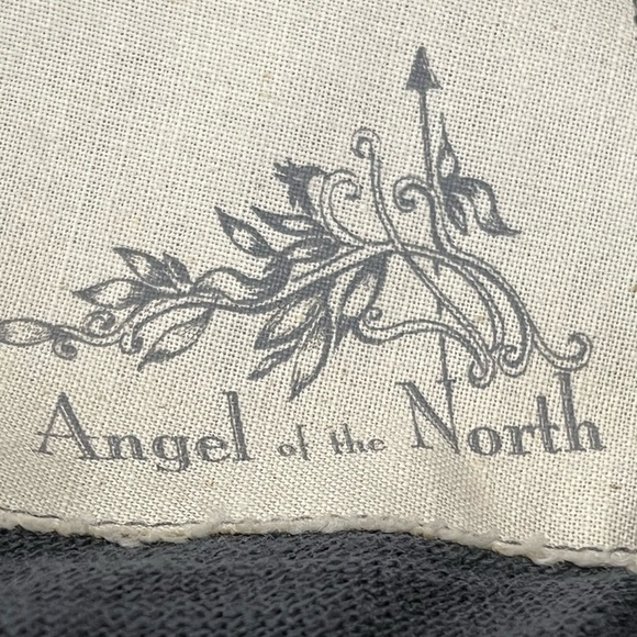 Angel of the North Gray Long Sleeve Cascading Waterfall Open Ribbed Cardigan Med - Picture 7 of 10